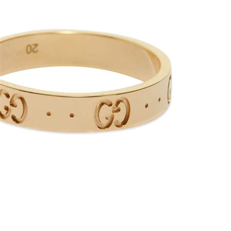 gucci icon thin 18k ring